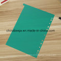 10 páginas color divisor del índice PP sin número impreso (BJ-9022), fabricante de divisor del índice, la fábrica China de divisor del índice.